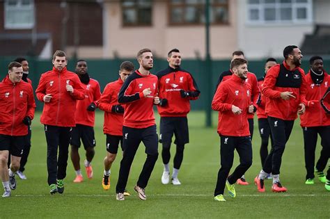 liverpool football training.